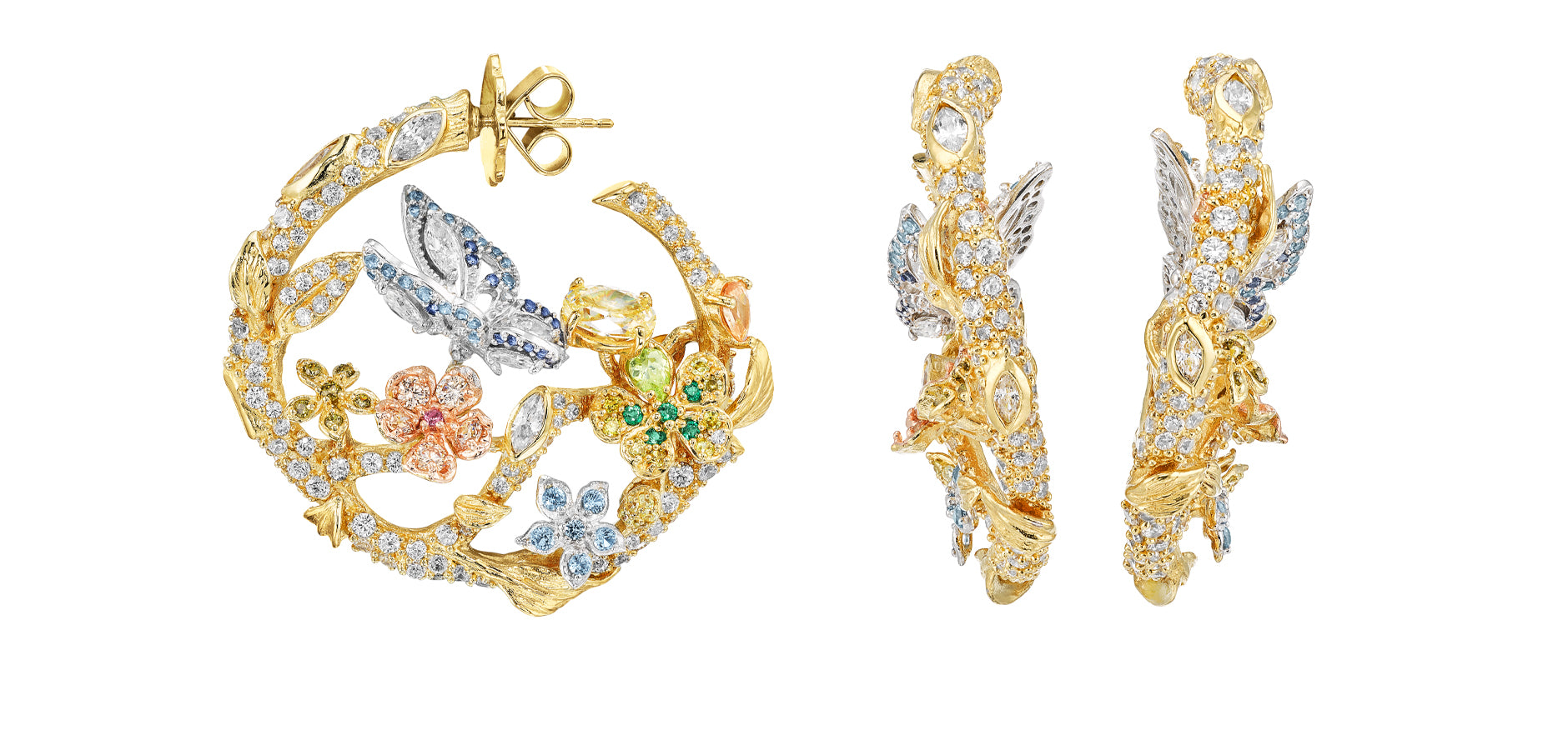 Anabela Chan Joaillerie_Bespoke Creations_Before and After_English Garden Earrings